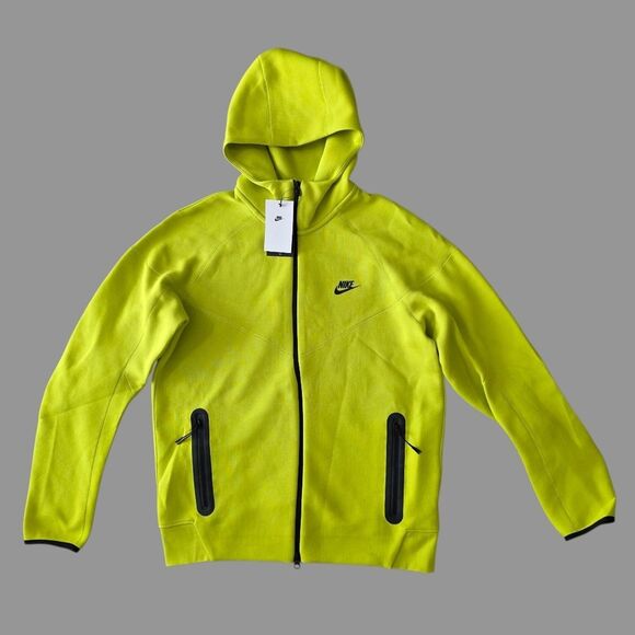 Nike Tech Fleece Windrunner Hoodie Obsidian Green Black Men's Large Tall New NSW - Picture 1 of 13